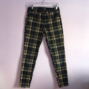 Black and Yellow Plaid Jeans